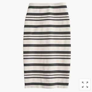 J crew double stripe pencil skirt size 8